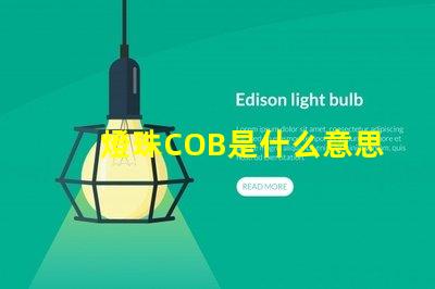 燈珠COB是什么意思 無汞燈珠是什么
